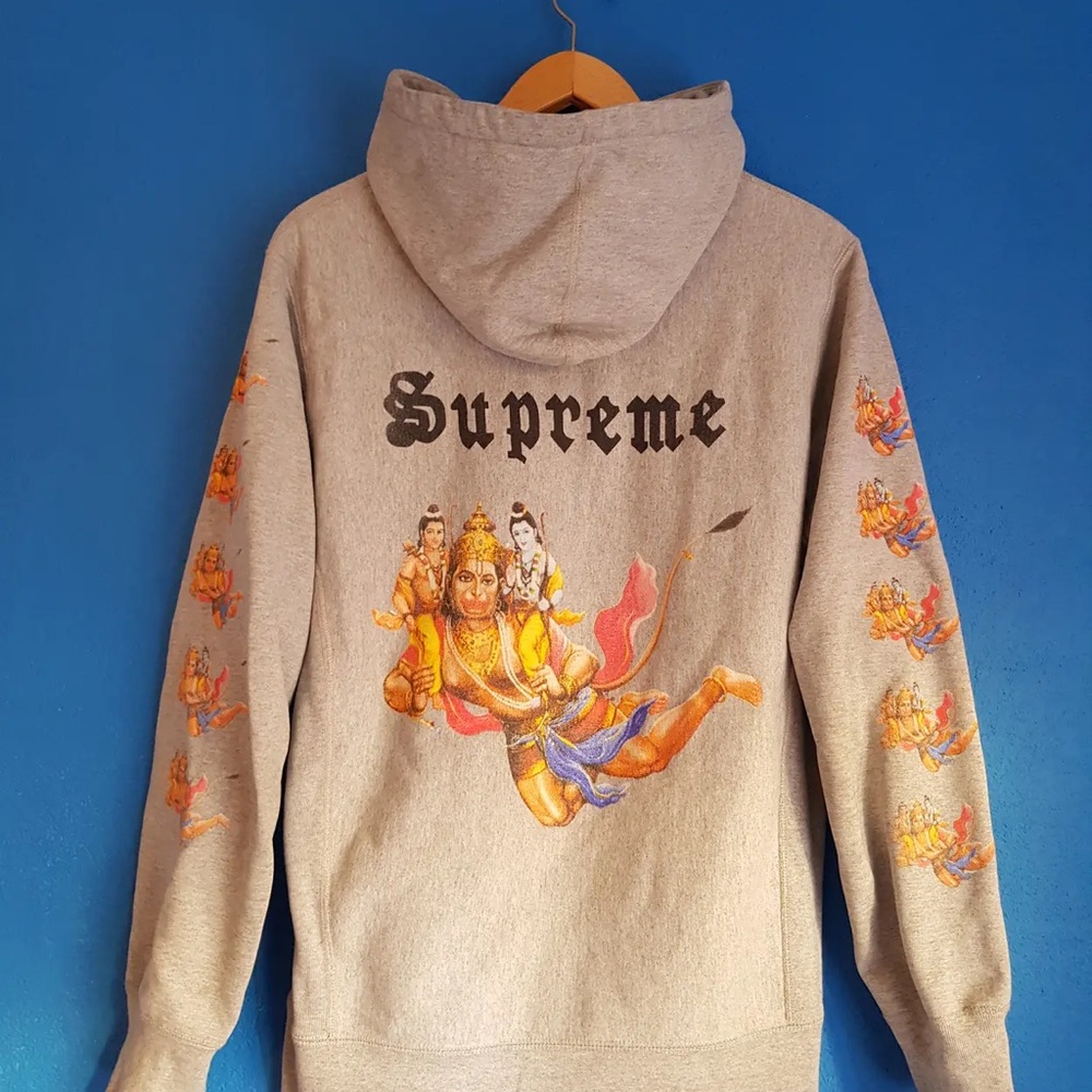 Supreme Hanuman Gray Hoodie